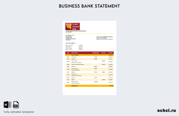 цифровая загрузка ОАЭ, Дубай, заявление о предприятии PNB, шаблон в формате Word